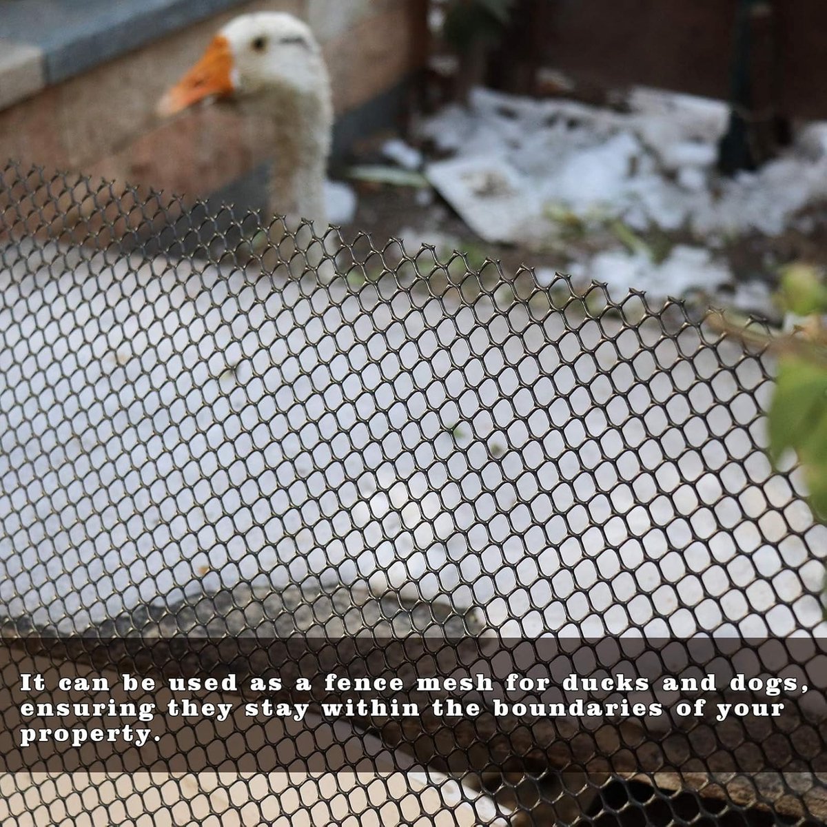 Veelzijdige 20 m × 40 cm plastic rolomheining voor huisdieren, snijdbaar, duurzaam als boombescherming, katten-, honden- en konijnenbarrière, ideaal voor plantenbescherming en tuinbeveiliging
