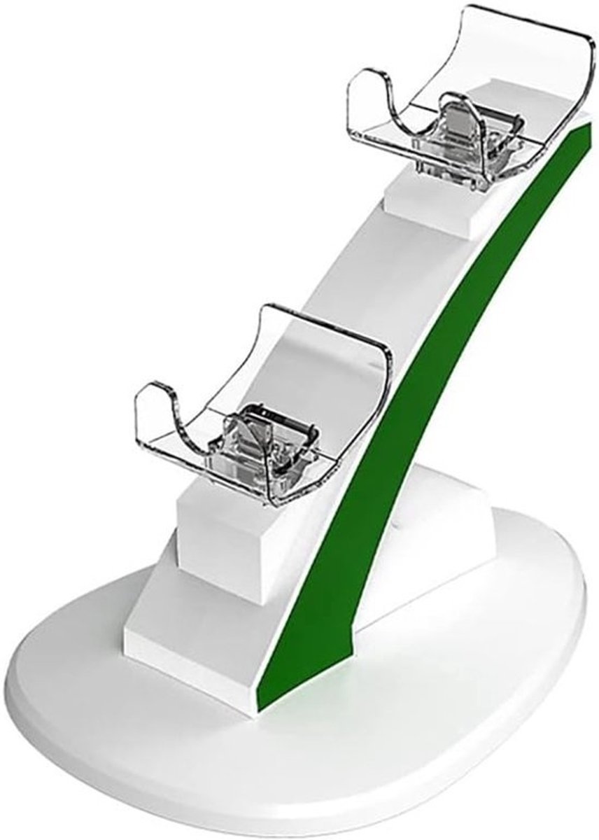 Controller Oplader - Dual Dock Station - Snelle Oplaadfunctie - Gelijktijdig Laden - 13 x 8 x 4 cm - Wit
