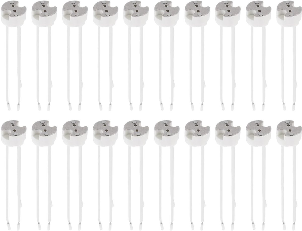 GU5.3 LED Fitting voor MR16 Lampen, 20 Stuks, 12V Kabel, Keramische Basis, Halogeen Adapter, Verlichting Accessoires