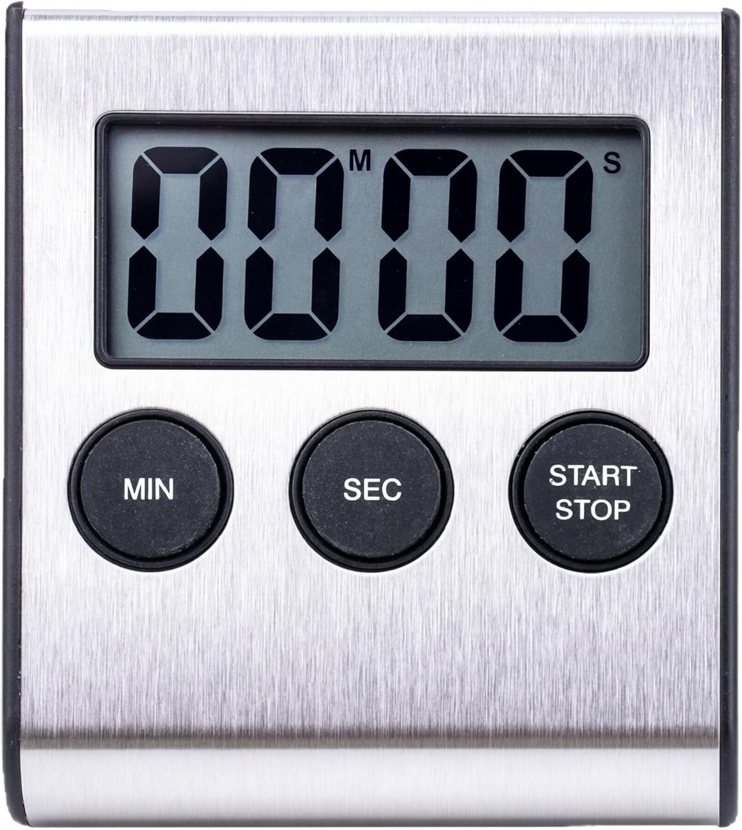 Digitale Keuken Timer van RVS met Korte Alarmfunctie voor Koken en Bakken