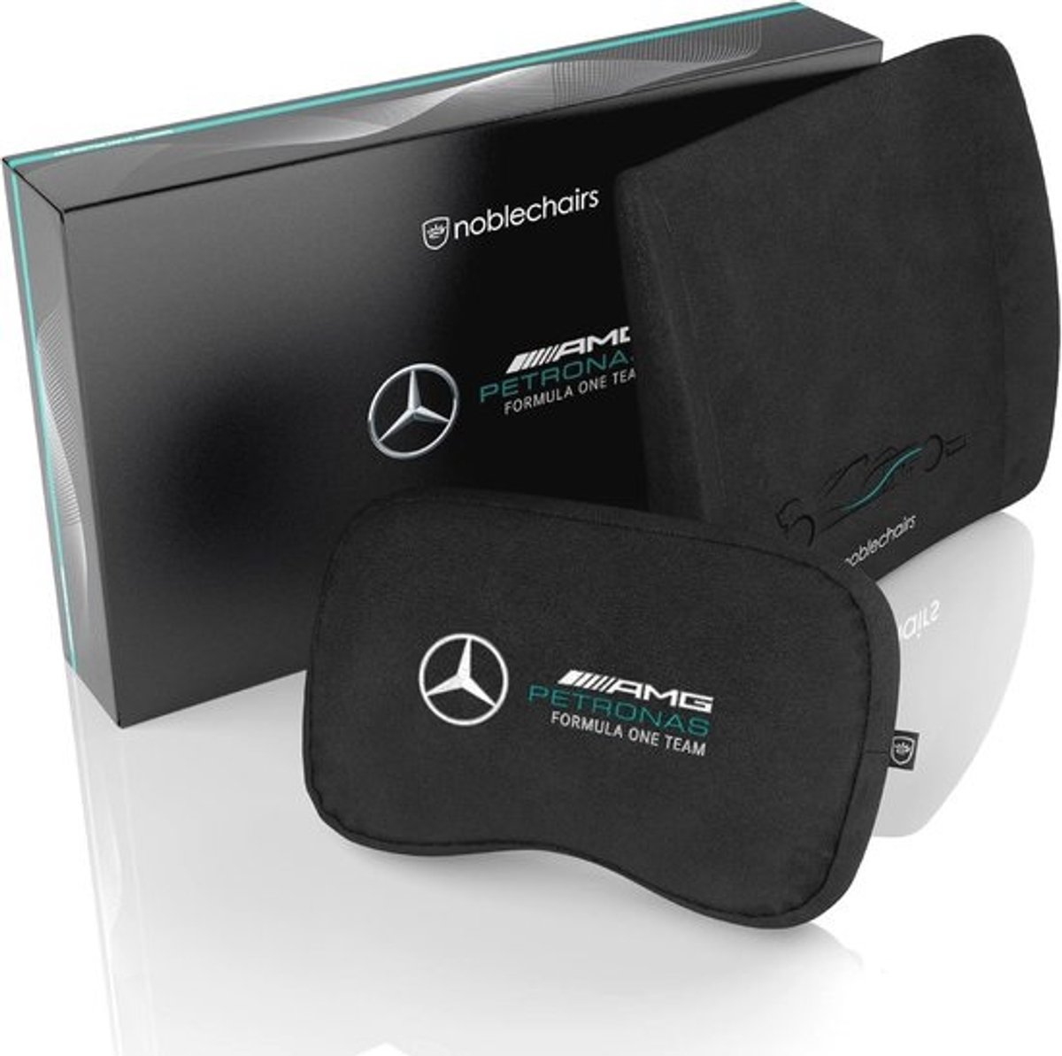 Ergonomische Gaming Stoel - F1 Design - Zwart - Set van 2