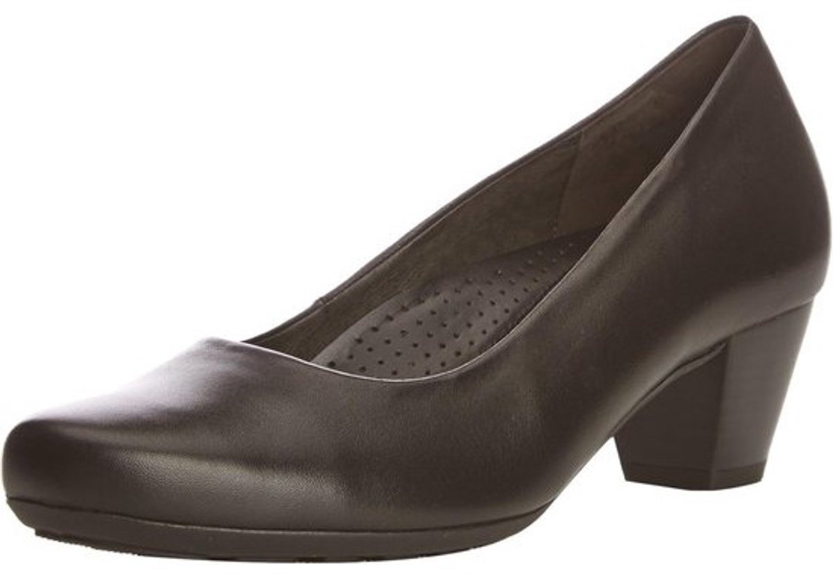 Dames Closed-Toe Pumps met Blokhak en Suède Bovenkant