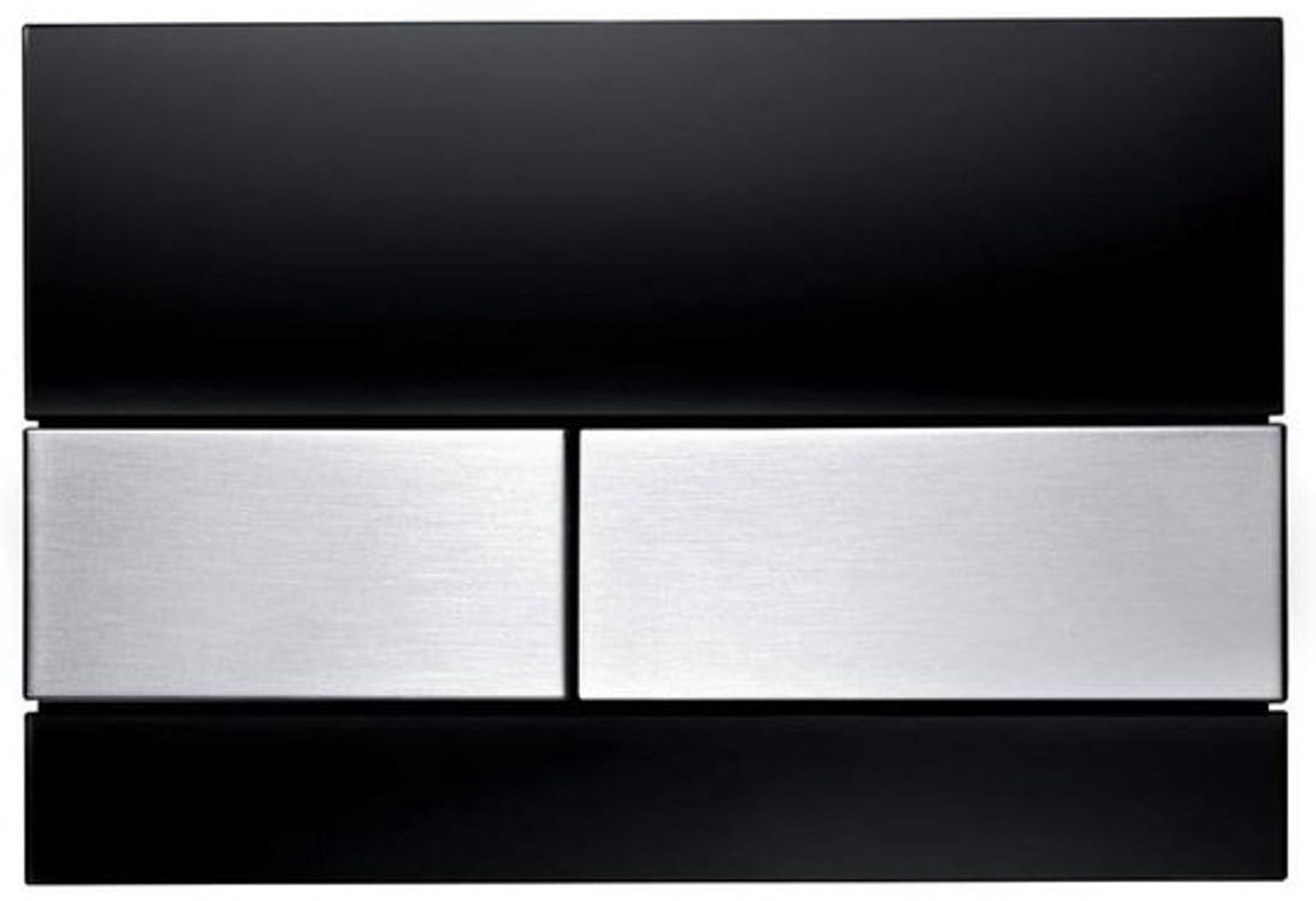 Bedieningsplaat WC - Spoelplaat - Toilet Onderhoud - Twee Hoeveelheden Spoeling - 220 x 150 x 11 mm - Glans Chroom