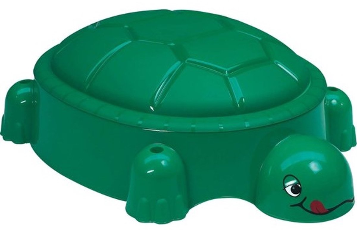 Houten Zandbak Schildpad met Deksel voor Buiten Zand- en Waterspel
