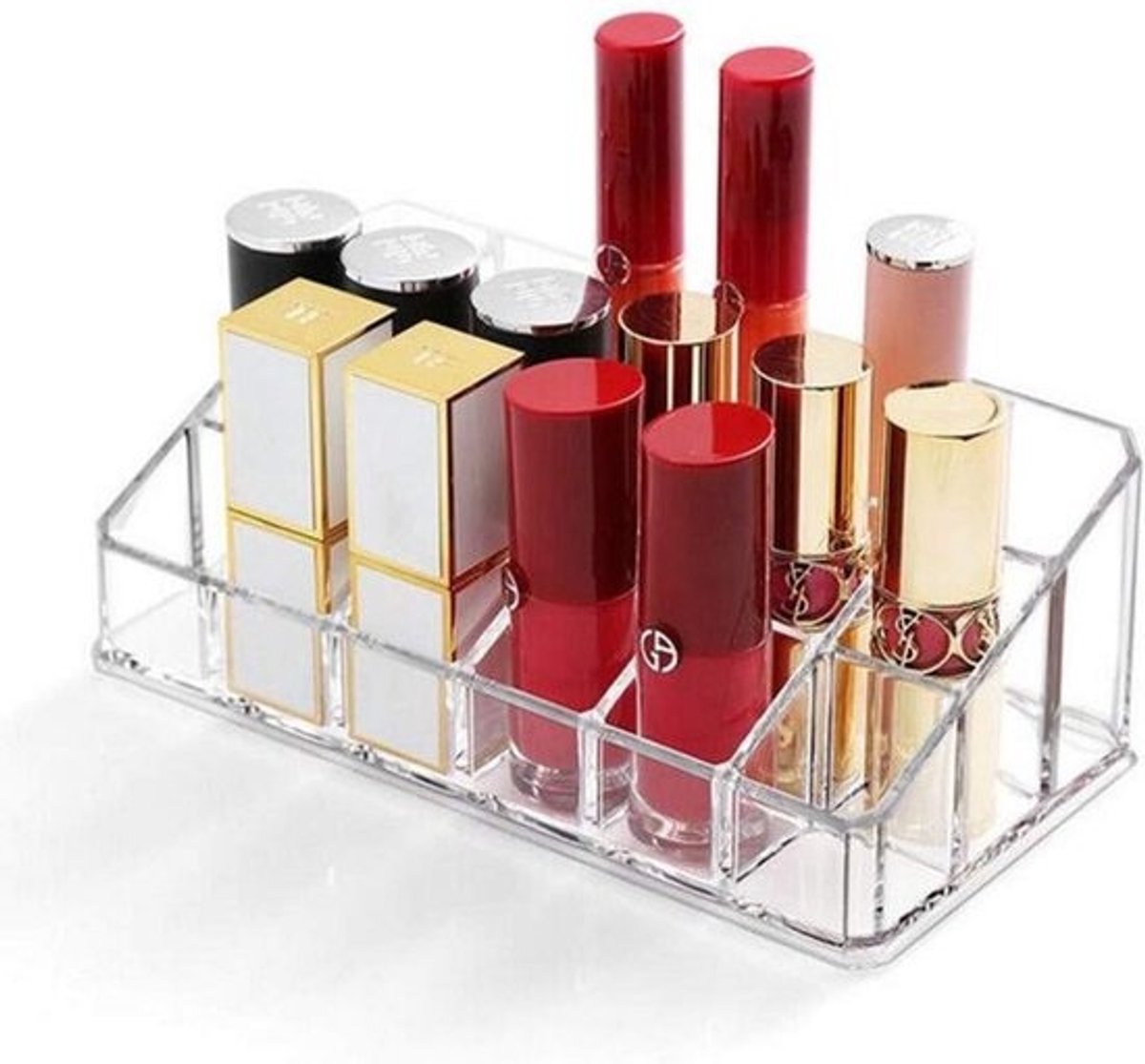 Make-upkwast Organizer 3 Compartimenten Acryl Display voor Cosmetica