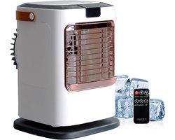 Mobiele Airconditioner - Compacte Luchtkoeler met 6 Snelheden, 120° Oscillerend, 1300 ml Watertank, Afstandsbediening & USB voor Slaapkamer en Kantoor