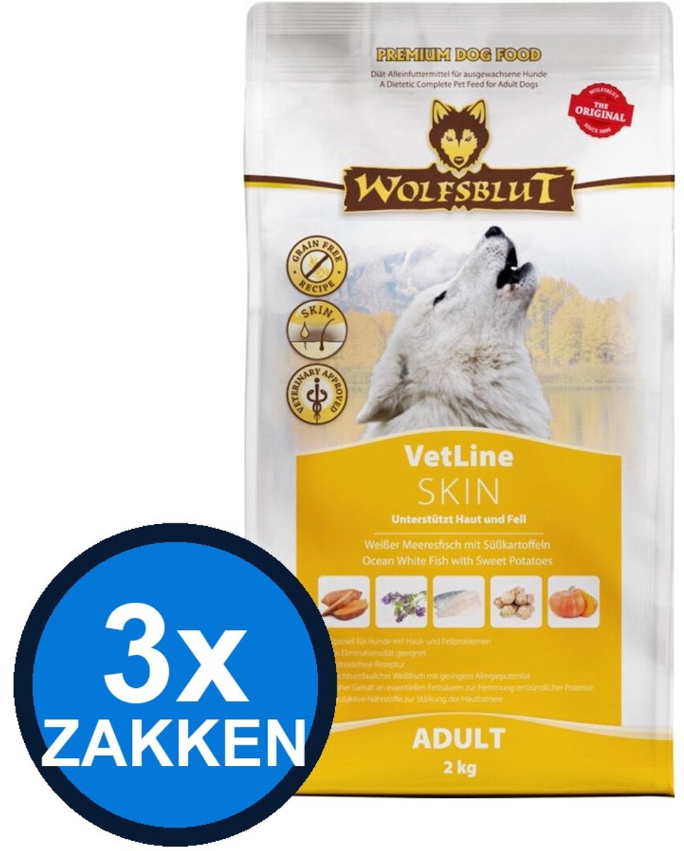 Wolfsblut Wolfsblut - VetLine Skin - Hondenvoer Droogvoer - 2 kg