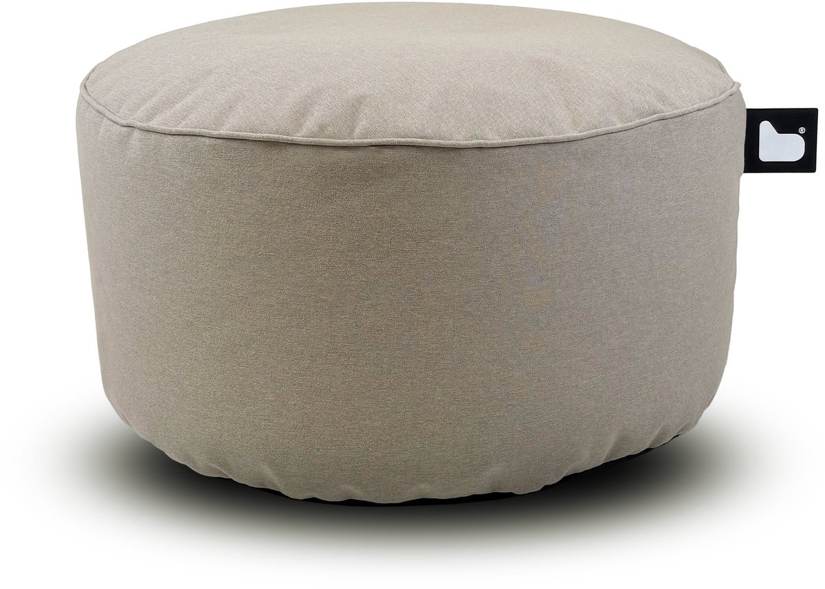 Extreme Lounging - b-poufe - poef rond - binnen & buiten - uv- en waterbestendig - ø60cm - Natural