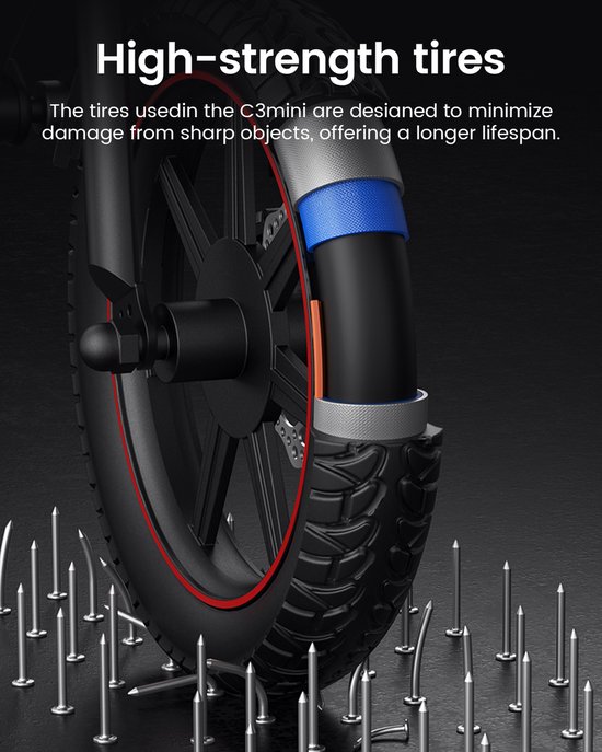 DYU B20 MINI Volwassen elektrische fiets - 36V 7,8Ah Accu - 14 inch banden – Max. snelheid 25 km/u - Mechanische schijfremmen - 34km actieradius — afbeelding 5