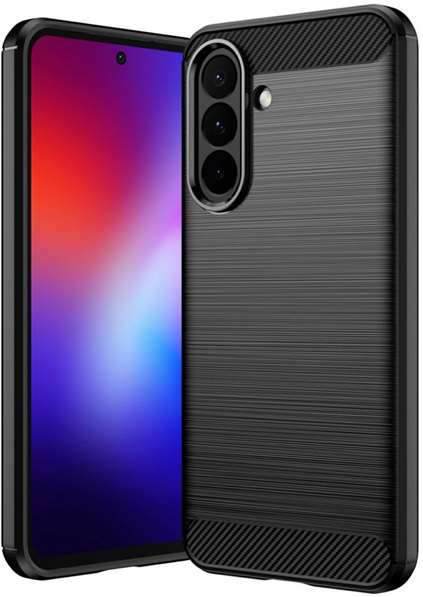 Coverup Hoesje - Geschikt voor Samsung Galaxy A27 Hoesje - Coverup Armor Brushed TPU Back Cover - Zwart