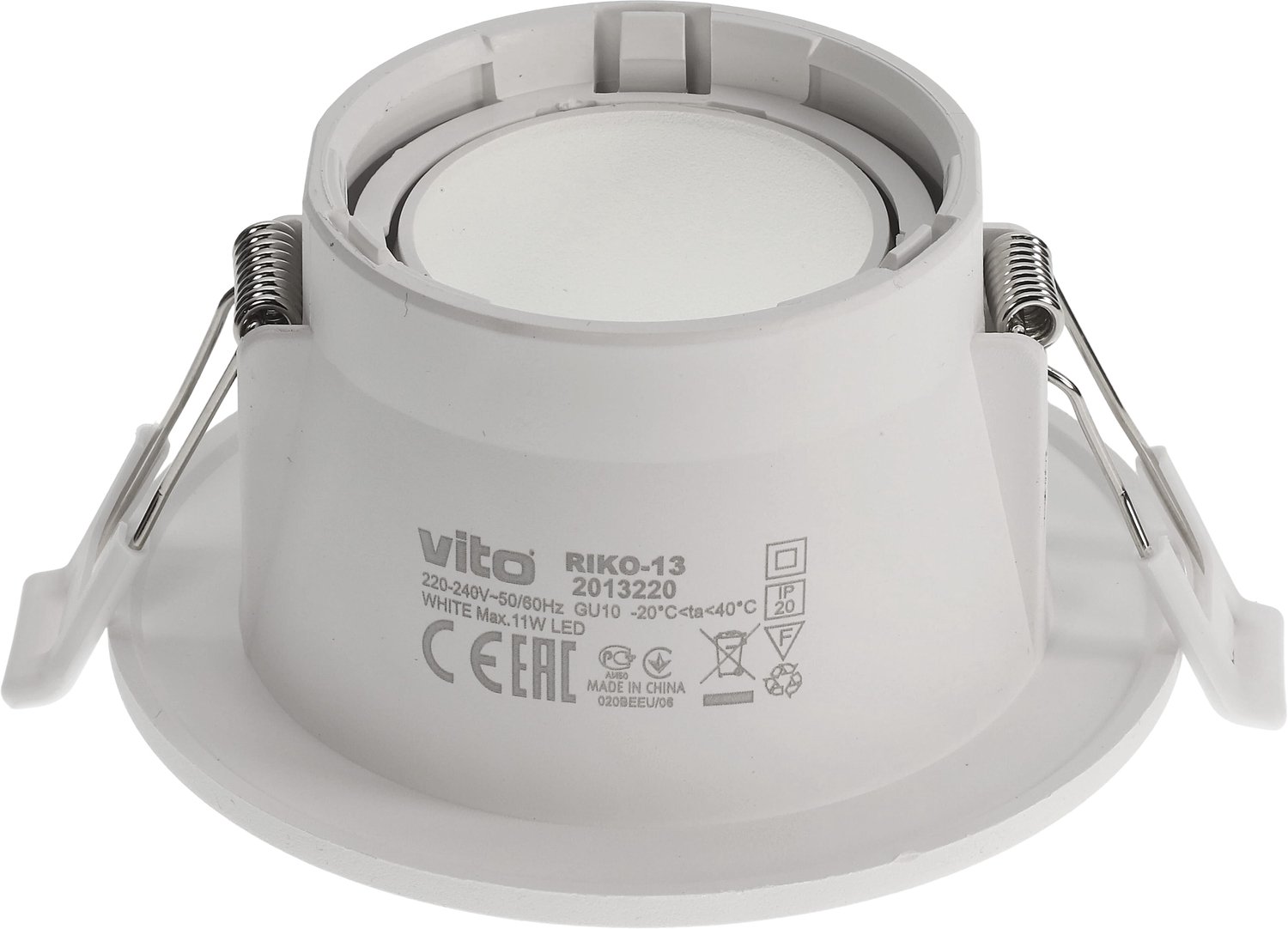 VITO - Inbouwspot GU10 - 75mm - Wit