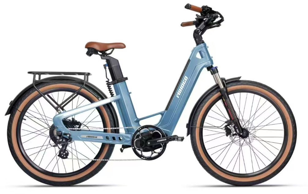 MIHOGO Air E-bike - 25 km/u - 26inch - 195km actieradius - 750W motor - 921.6Wh accu - blauw