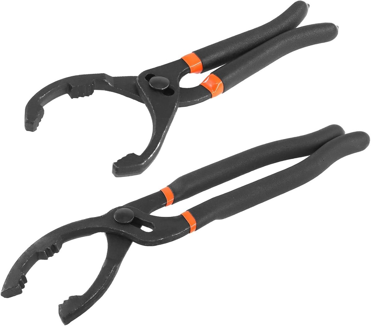 Set van 2 verstelbare olie filter sleutels van 10 inch en 12 inch voor auto, motor en vrachtwagengebruik