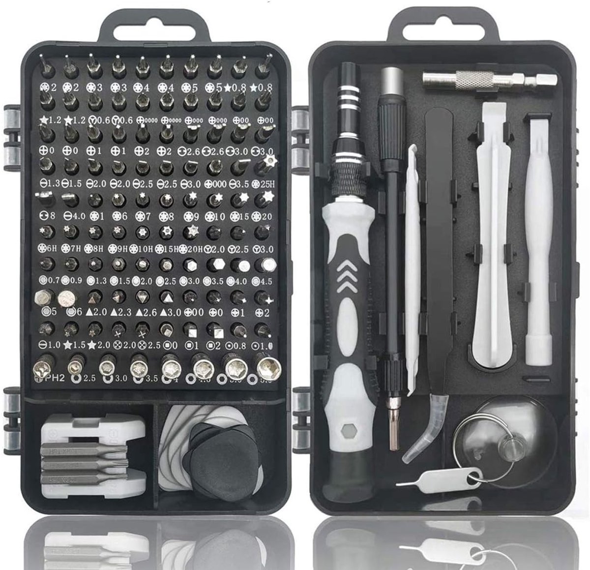 Complete 112-in-1 Precisie Schroevendraaierset met Magnetische Schroevendraaiers en Draagbare Opbergtas voor Computer en Smartphone Reparaties