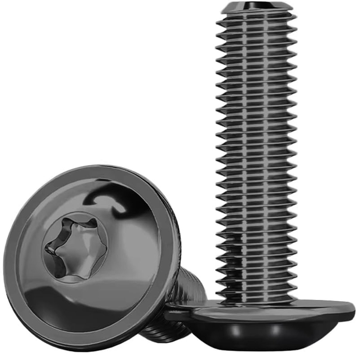 Set van 20 M4 x 25 mm Torx Schroeven met Flens - RVS A2 V2A, Plat Hoofd, Volledig Gewikkeld, Ideaal voor Meubelmontage en Bouwprojecten