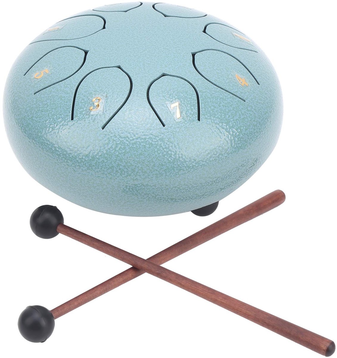 Dailygoods- Handpantrommel 6 Inch - 8 Noten Tongtrommel - Stalen Tong Drum - Percussie-instrument - Muziekeducatie - Geluidstherapie