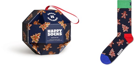 Happy Socks 1-Pack Gingerbread Cookies Socks Gift Box - maat 41-46
