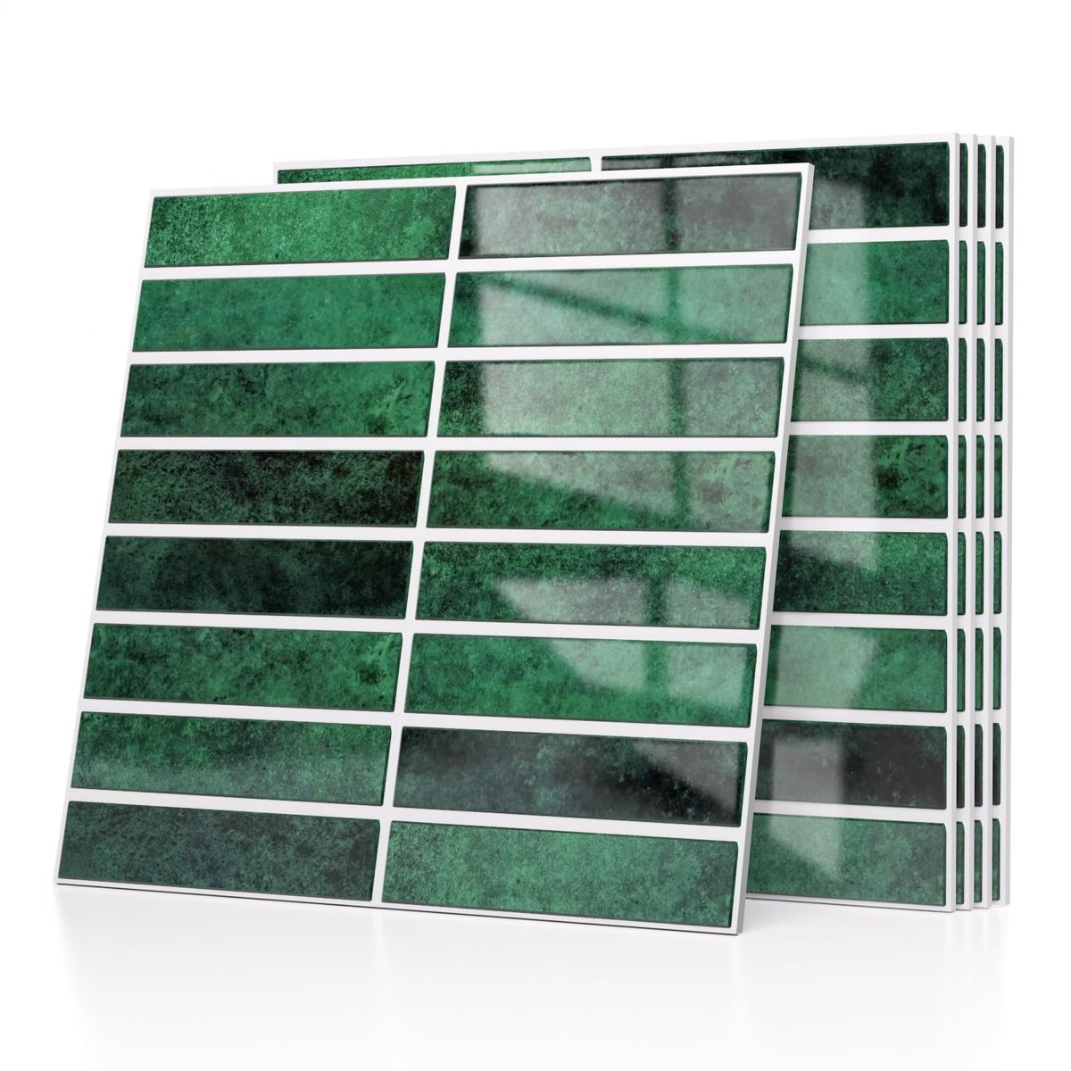 Dailygoods- Wandtegels 30 x 30 cm - Waterdichte Zelfklevende Wandpanelen - 3D Baksteentext