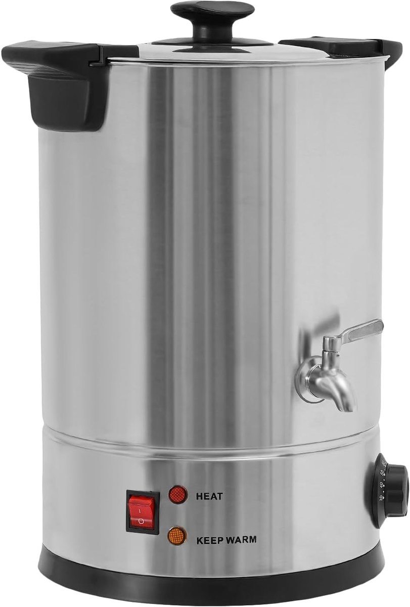 Elektrische Wax Smelter - Kaarsen Smeltmachine - Grote Partijen Kaarsen - Snelle Verwarming - 12 Liter - Zilver