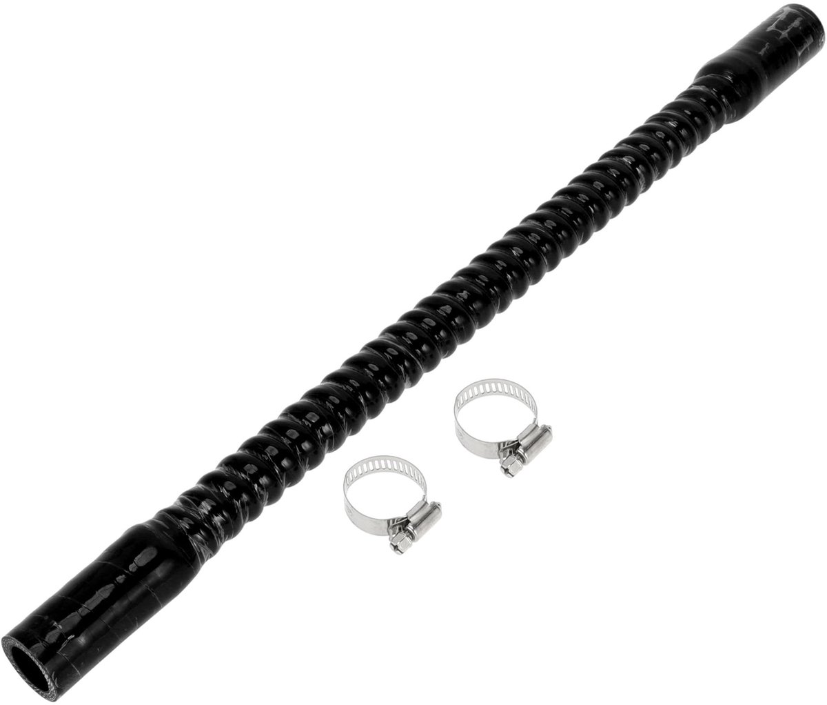 Dailygoods- Koelslang Siliconen - 20 mm Binnendiameter - Hoge Temperatuur Weerstand - Meerlaags Geweven - Inclusief Klemmen - Max. 300℃ - Slang