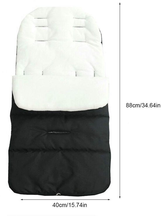 Dailygoods - Warme Voetenzak, Winter Winddichte Voethoes voor Kinderwagen, Multifunctionele Pasgeboren Kussenmatras, Wandelwagen Warme Voetenzak Kussenmatras Universeel Kinderwagenkussen van Dailygoods — afbeelding 3
