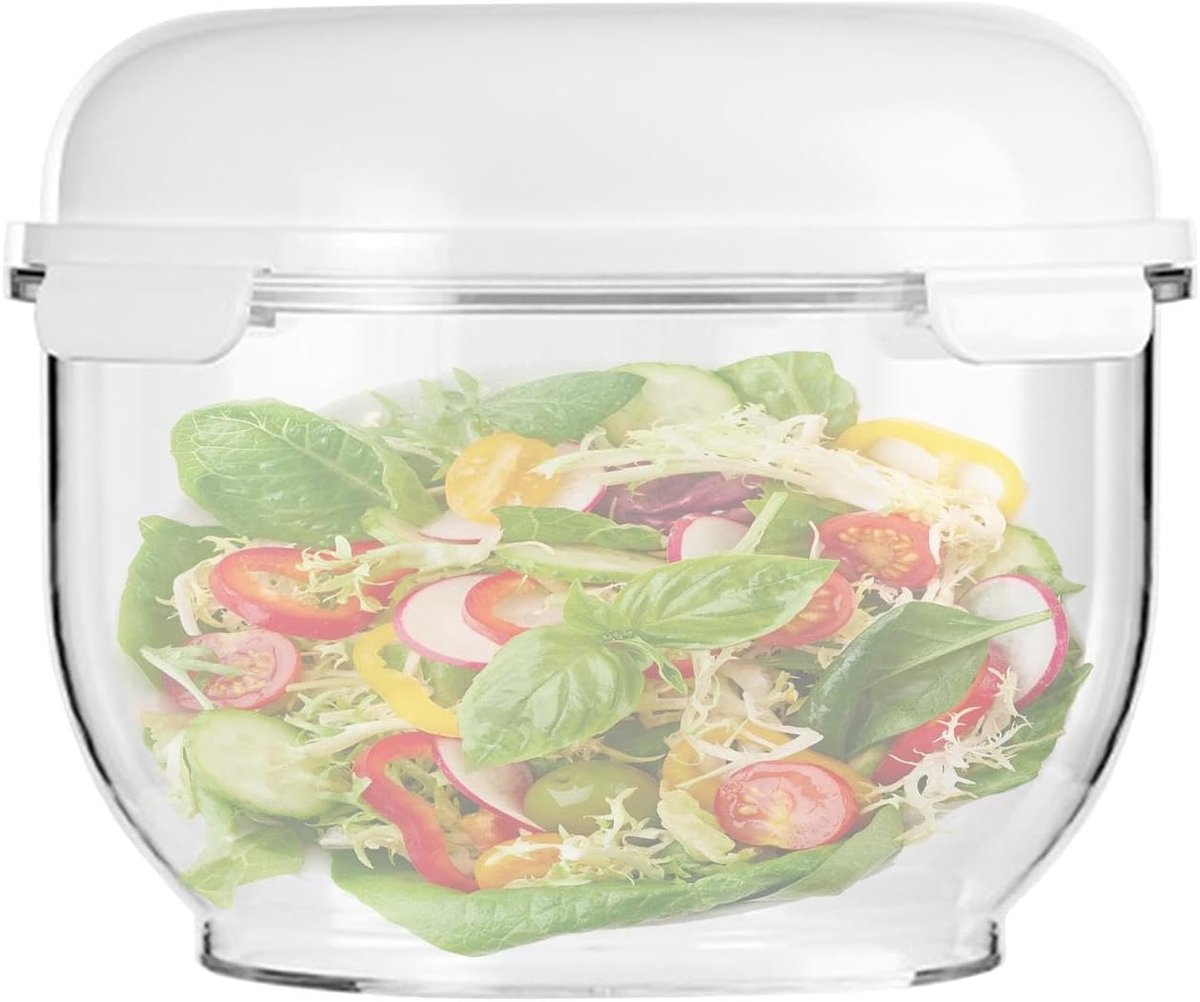 Deeg Proefcontainer - Brood Opslag - Bakken Thuis - Antiaanbaklaag - 3 Liter - Transparant
