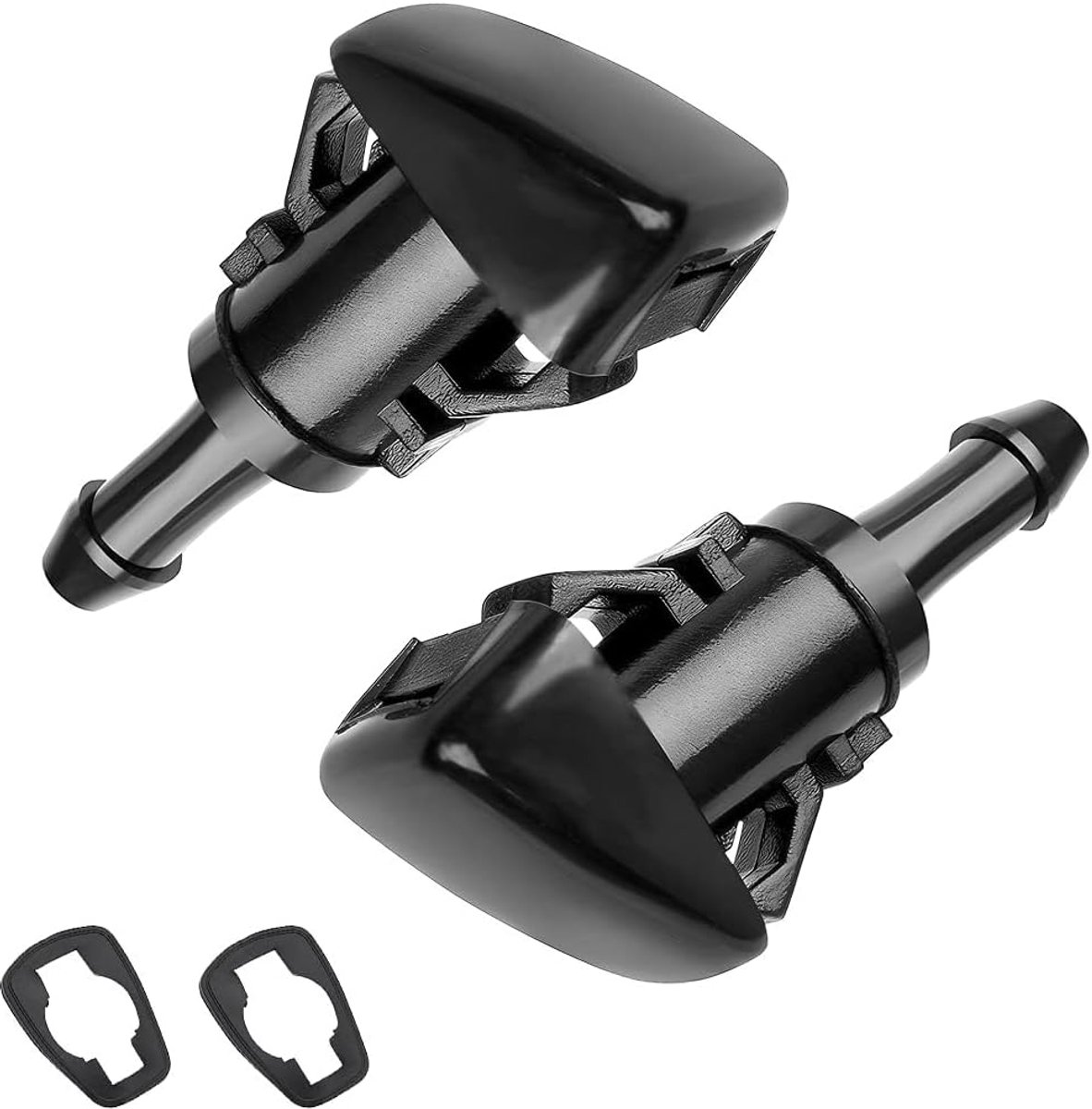 Voorruit Wasmachine Nozzles - Spray Jet Kit - Auto Onderhoud - Directe Vervanging - 2 Stuks - Zwart