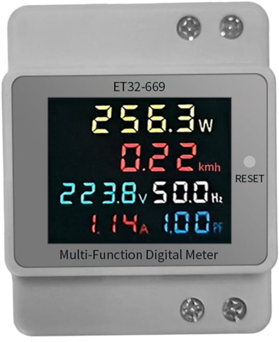 Stroomverbruik Monitor - Energie Meter - Kosten Besparen - App Bediening - 8x7x6 cm - Grijs