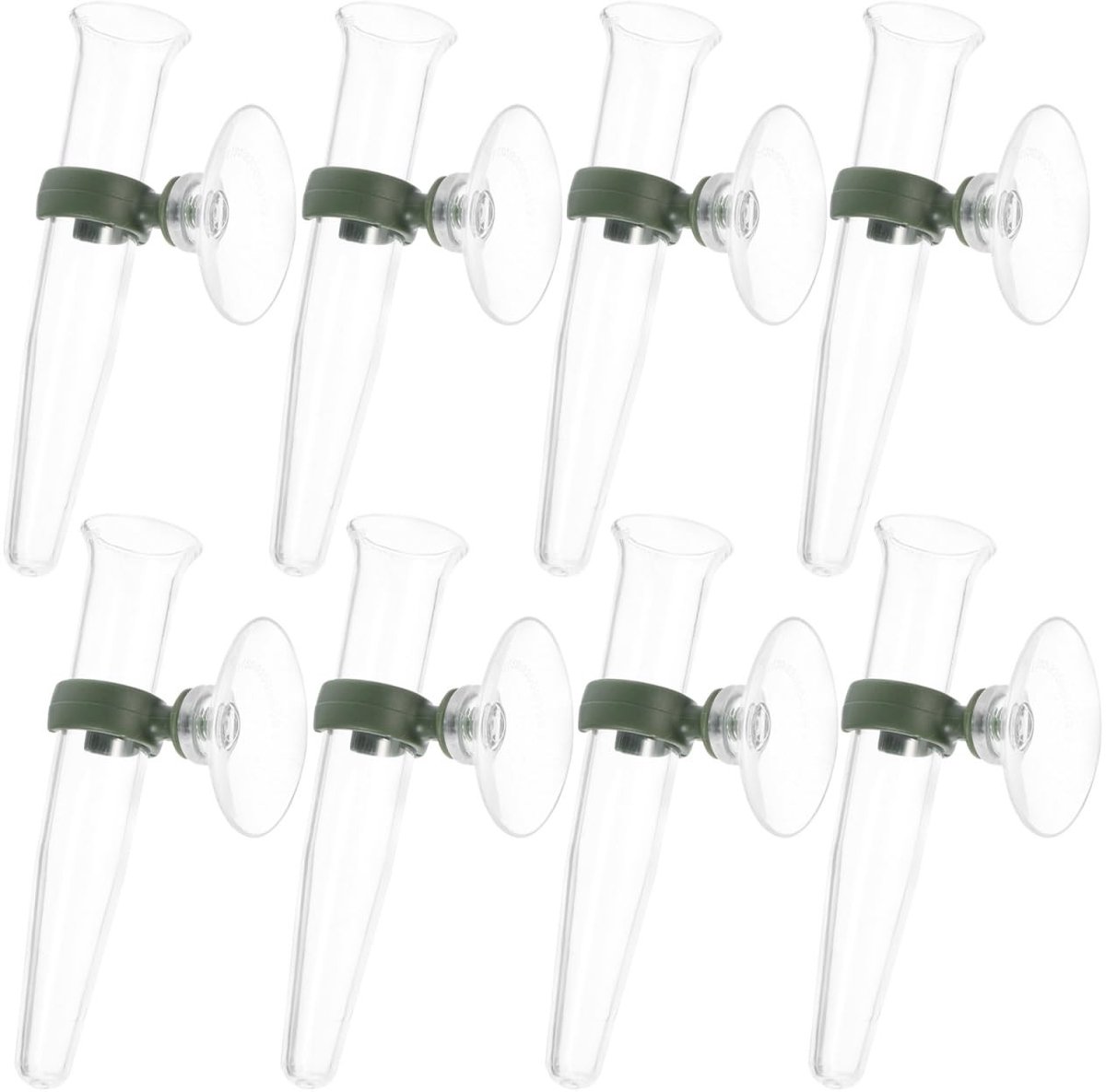 Dailygoods- Bloemenbuis 8 Stuks - Voedingsbuis - Wandmontage - Zuignap - Hydratatie - Transparant TPU - Verlengde versheid - Bloemenvaas