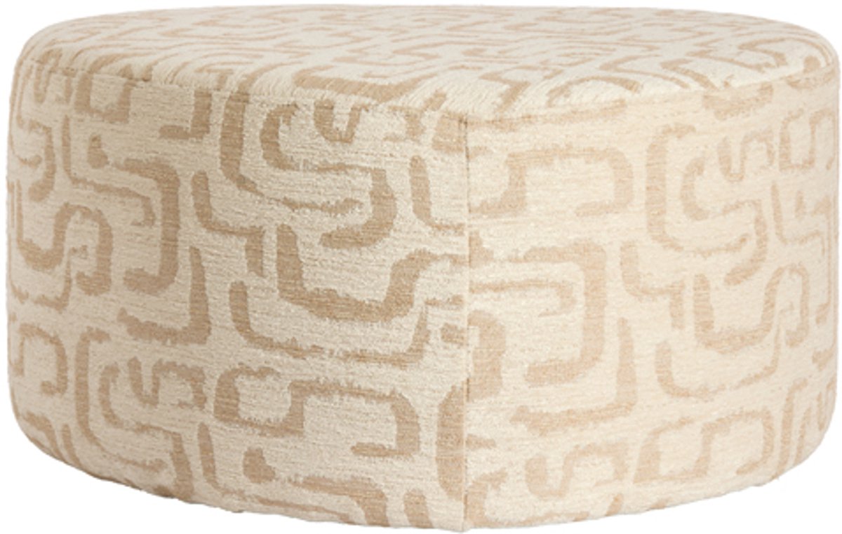 Light&living Poef 68x68x35 cm LIBERIA beige+zand