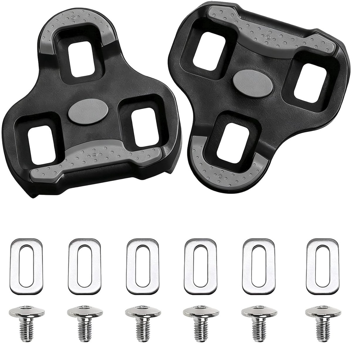 Dailygoods- Fietsschoenplaten Compatibel met Shimano SPD SM-SH51 - 2-gaats Klikpedalen - Set voor Mountainbike - Indoor Fietsen - Duurzaam Materiaal