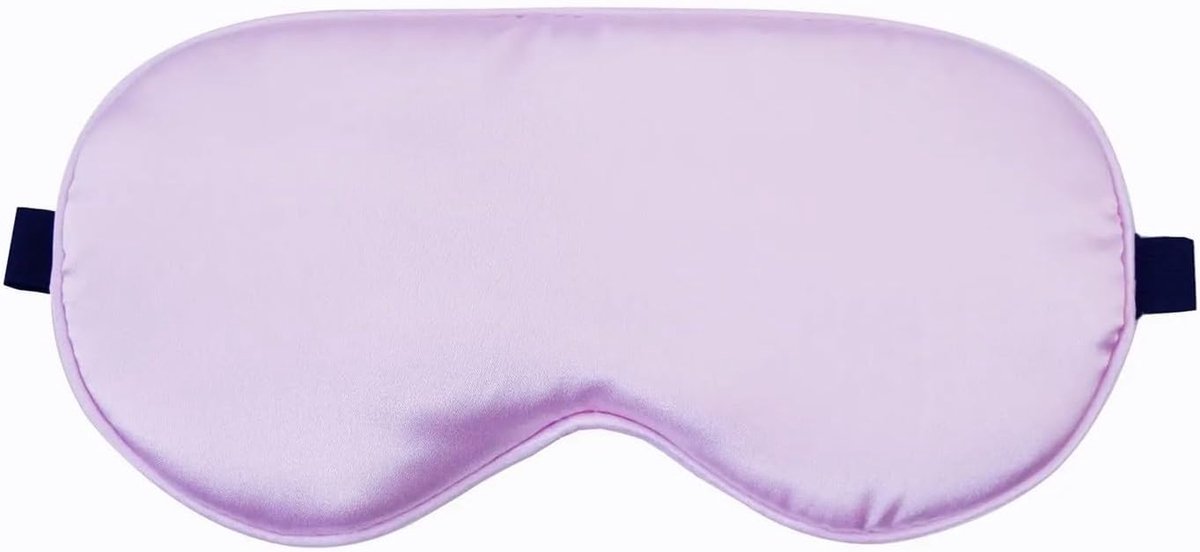 Zijden Slaapmasker - Oogmasker Nachtmasker - Ontspannen Slapen - Anti-licht Ontwerp - Verstelbaar - Zwart