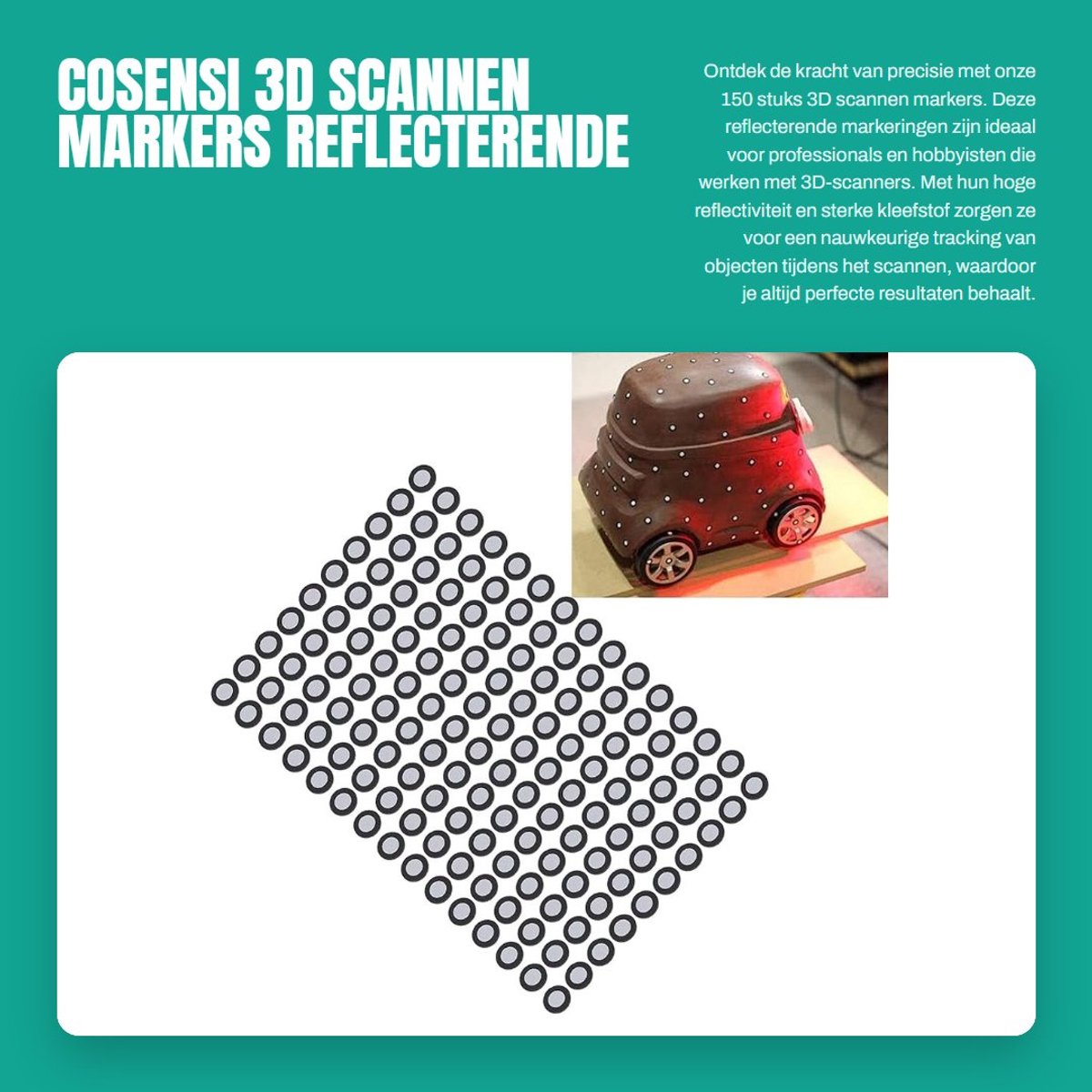 Allecto - 3D Scannen Markers - Reflecterende Markeringen