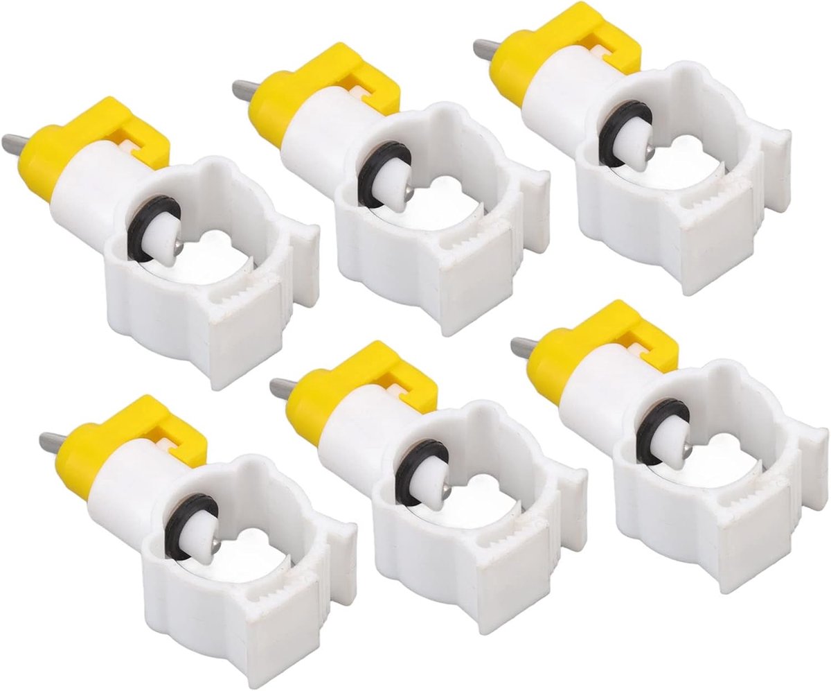 Kippenwaternippels - Automatische drinkers - Veehouderij - Lekvrije afdichting - 20 stuks - Zilver