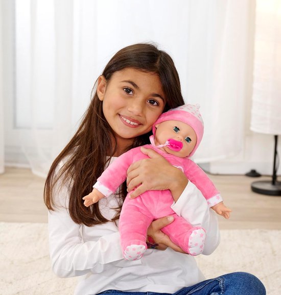 Laura Snoezelbaby 38 cm met Ademhaling Slaapliedje en Babygeluidjes Zacht Lichaam Slapende Ogen 18 Maanden + — afbeelding 3