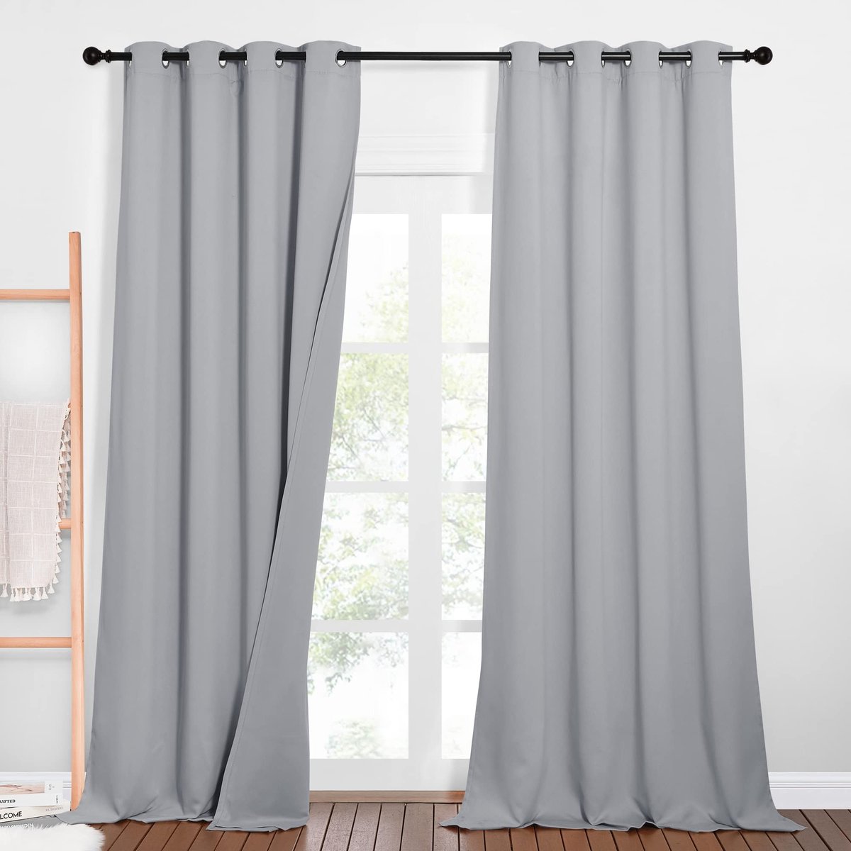 Dailygoods- Verduisteringsgordijnen 100% - Driedubbel - Isolerend - Akoestisch - Kant en klaar 2 stuks - 132x260cm - Gordijnen