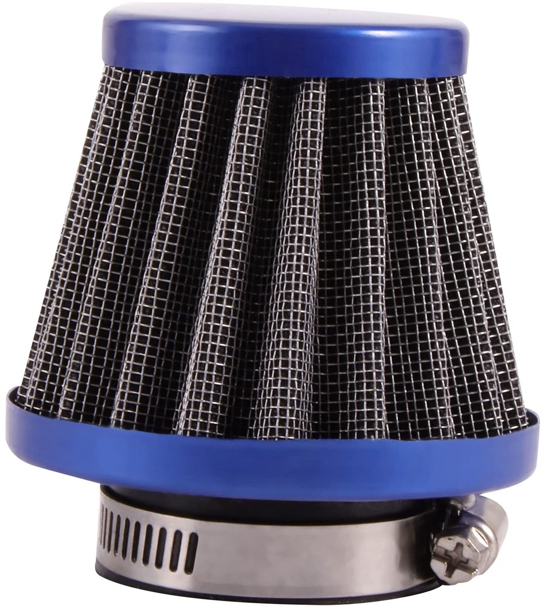 Dailygoods- Luchtfilter Vervanging 35mm - Voor 50cc/70cc/90cc/110cc/125cc - PZ16/PZ19/PZ22 Carburateur - Verstelbaar Opzetstuk - Blauw - Verbeterde Motorprestaties - Motorfilter