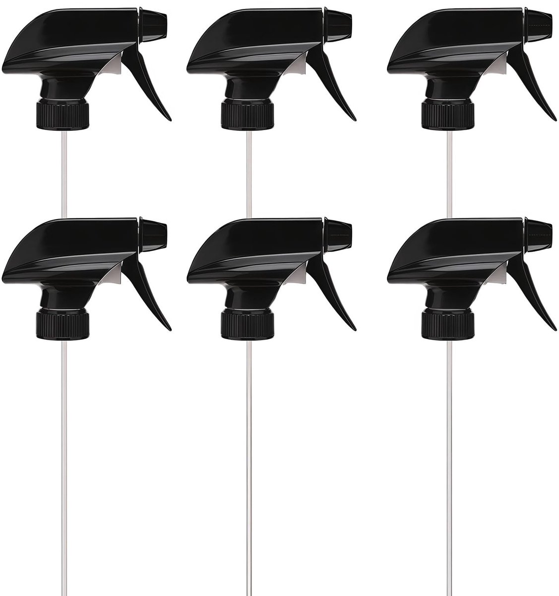 Dailygoods- Spuitfles 6 Stuks - Heavy Duty Plastic - Lekvrij - Sprayfles - 473 ml - Voor Watering/Reiniging - Trigger Nozzle - Sproeifles