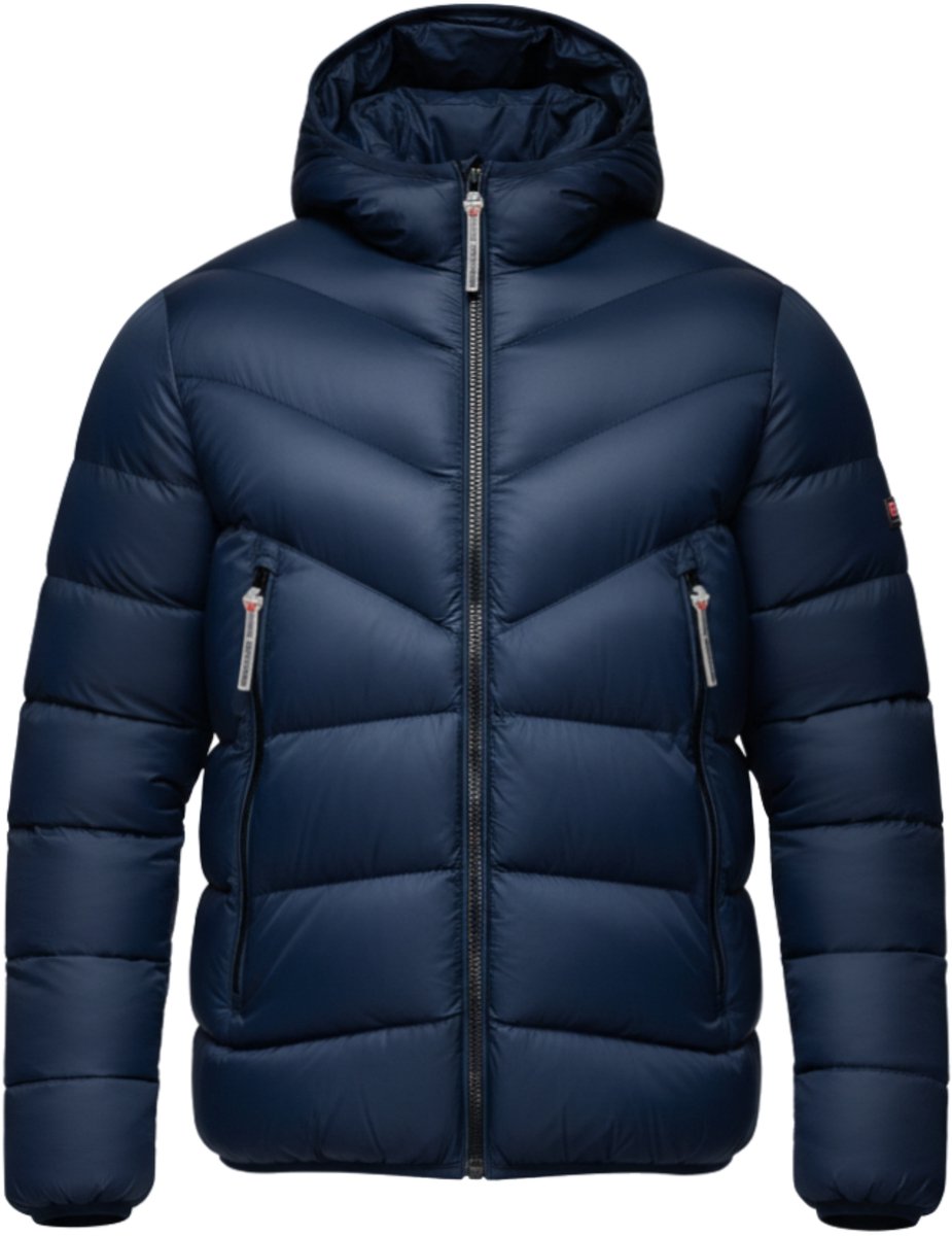 OMBRE Jas - Polyamide - Rits - Effen Marine M