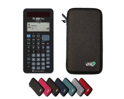 TI-30X Pro MathPrint incl. WYNGS Beschermhoes Donkergrijs - Wetenschappelijke Rekenmachine - Basis Pakket