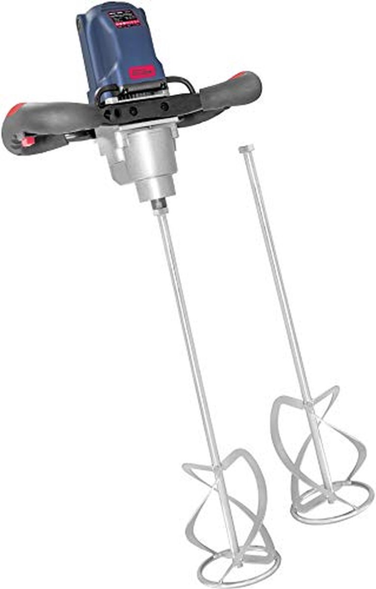 Roermachine - Mengmachine - Verf Mortel Mengen - Softstart functie - 1800 Watt - Blauw