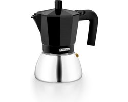 Koffiezetapparaat - Espresso Maker - Koffie Zetten - Geschikt Inductie - 9 Kopjes - Zwart