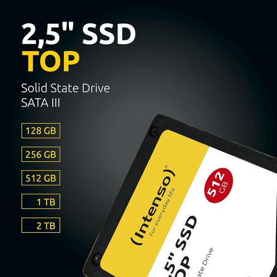 Interne SSD - Opslag Schijf - Snellere Computer - SATA III Interface - 1 TB - Zwart — afbeelding 3