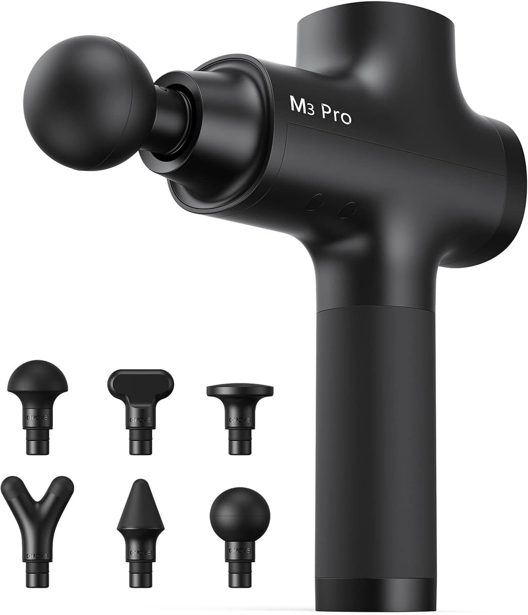 Massagepistool - Spierstimulator Percussie - Spierherstel Bevorderen - 14mm Amplitude - 3 Snelheden - Zwart