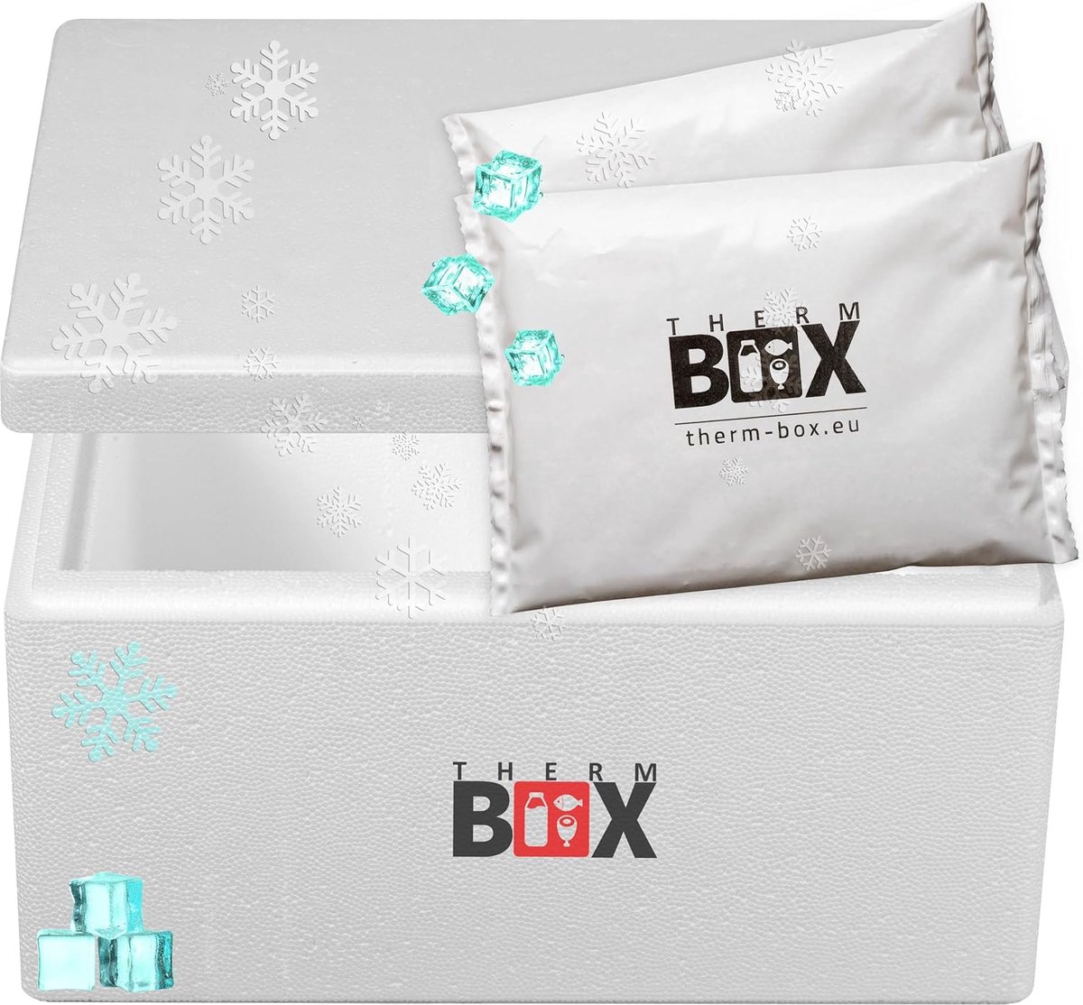 Thermo isolatiebox - Koelbox met batterijen - Voedsel transport - Vaatwasserbestendig - 21.5 liter - Wit