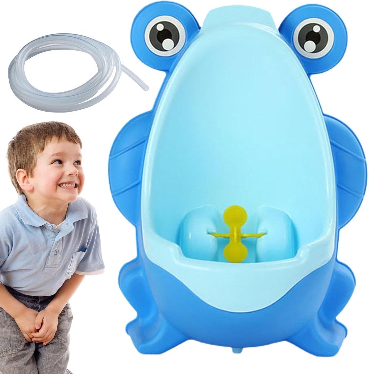 Kinder Urinoir - Plas Potje Jongens - Zindelijkheidstraining - Grappig Richtdoel - 30x16.5x21cm - Saffier