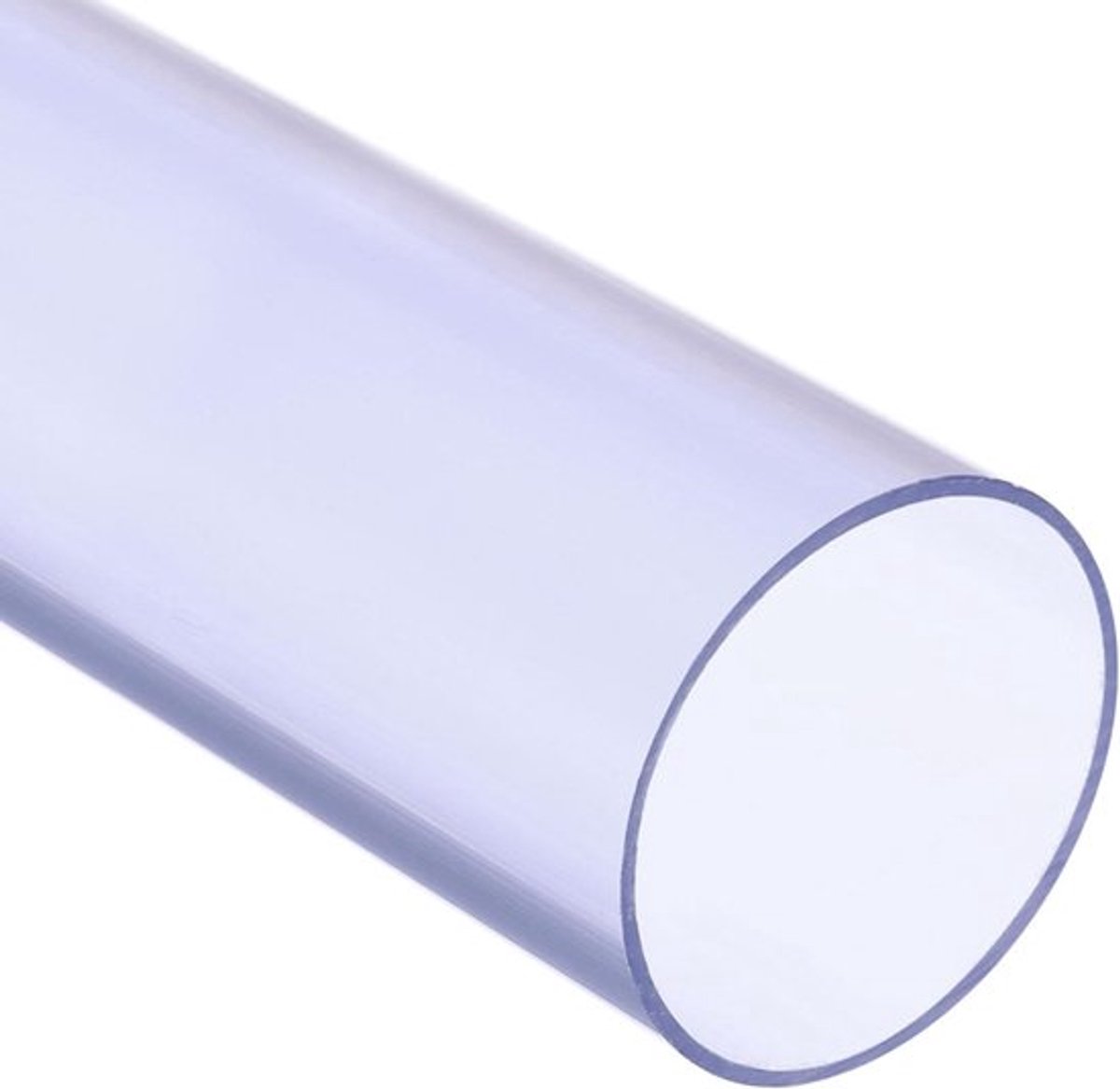 PVC harde slang 100 mm - ID 110 mm OD 0,35 m - schokbestendig - waterleiding aquarium tuinkas - transparant blauw
