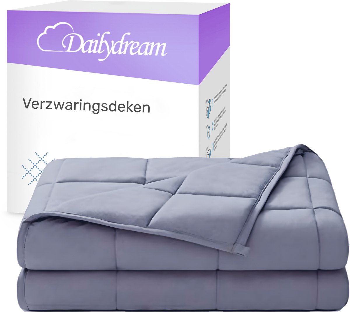 Dailydream | Verzwaringsdeken | Grau weighted blanket - Zwaartedeken- Therapy Blanket