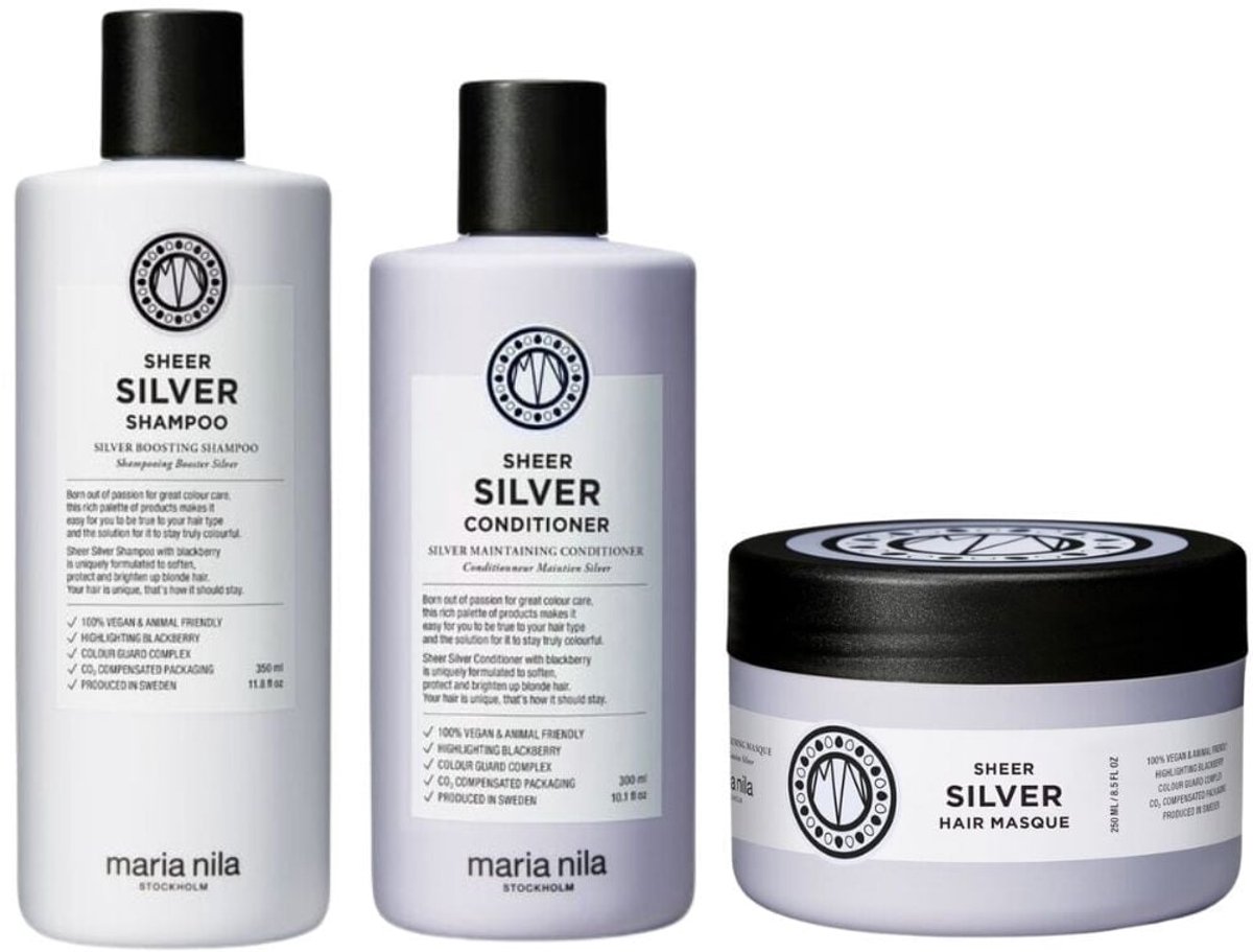 Maria Nila - Sheer Silver Luxury Set - 350+300+250ml