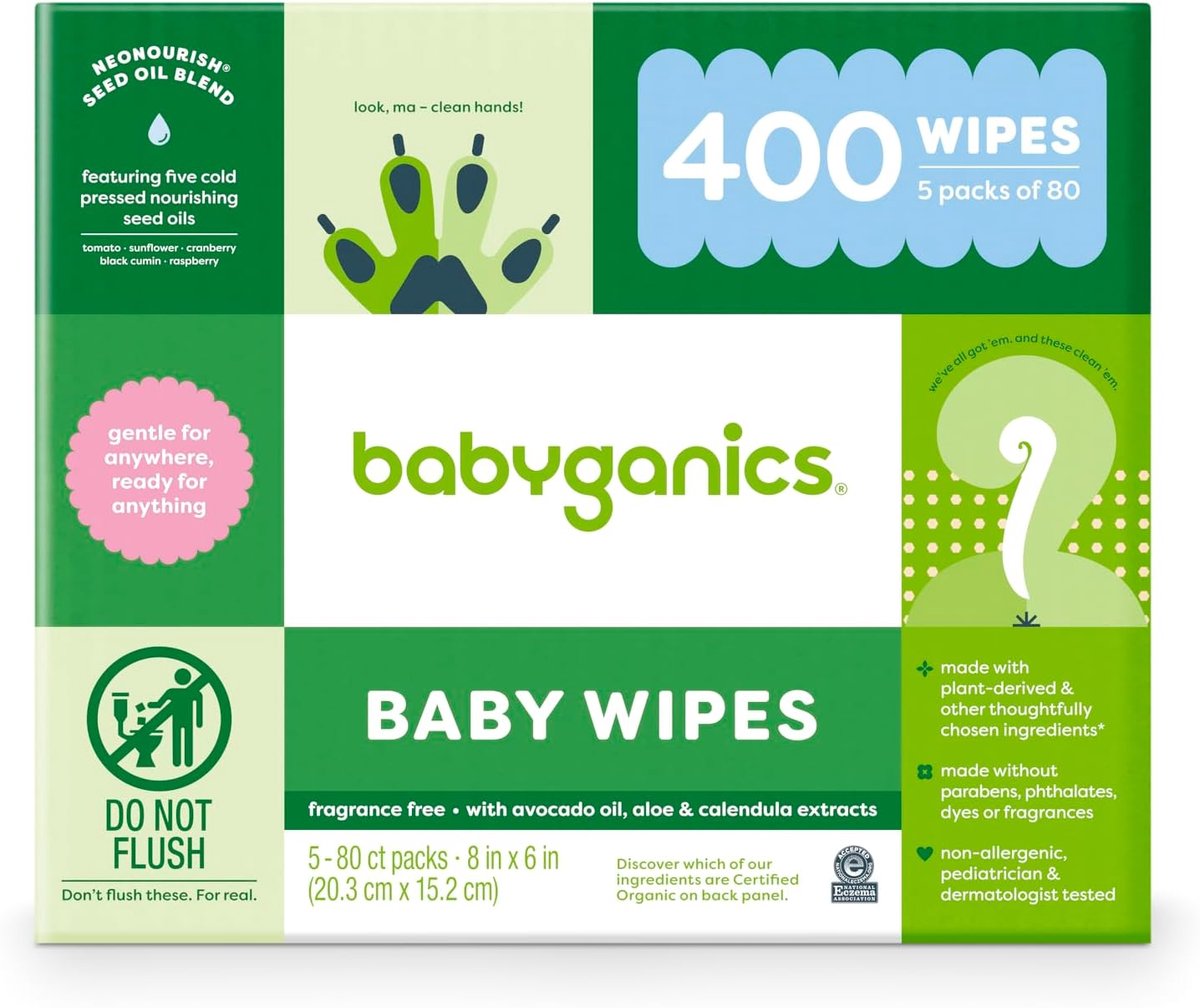 Babydoekjes Pak - Zachte Doekjes - Baby Verzorgen - Grote Verpakking - 400 Stuks - Wit